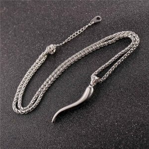 Collier cor italien, amulette de chance et de sécurité