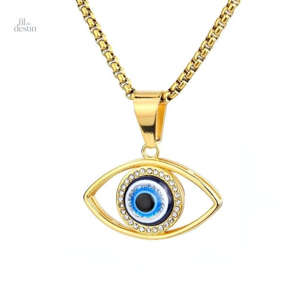 collier-de-l-oeil-grec-1 Collier porte-bonheur œil grec en pendentif