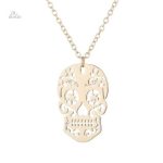 Collier crâne mexicain moderne, accessoire porte-bonheur