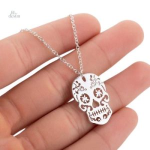 Collier tendance crâne moderne, style audacieux