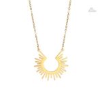Collier tribal soleil amazonien, symbole de bonheur