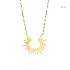 Collier tribal soleil amazonien, symbole de bonheur