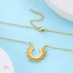 Bijou tribal, collier porte-bonheur soleil amazonien