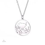 Collier porte-bonheur en forme d'hirondelle délicate