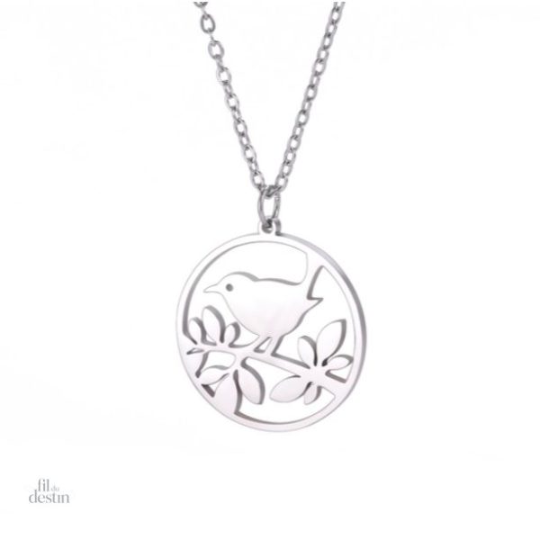 Collier porte-bonheur en forme d'hirondelle délicate