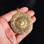 Bijou porte-bonheur en or, collier éthiopien authentique
