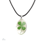 Collier trèfle à 4 feuilles en acier inoxydable
