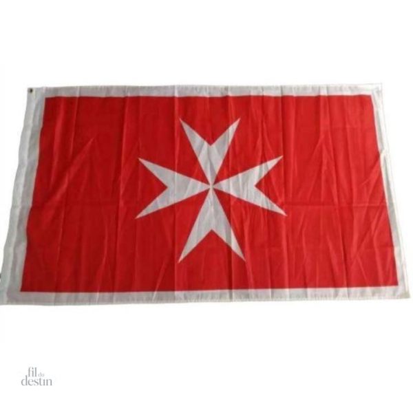 drapeau-de-la-croix-de-malte-1 Drapeau croix de Malte, bannière colorée et emblématique