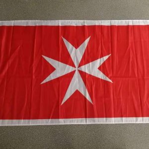 Bannière de la croix de Malte, symbole historique distinctif