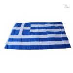 Drapeau de la Grèce en tissu bleu et blanc, bannière décorative
