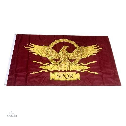 drapeau-de-la-rome-antique-1 Drapeau de la Rome antique, bannière historique emblématique
