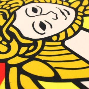 Illustration stylisée du drapeau de la Sicile