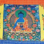 Drapeau de médecine, représentant Bhaishajyaguru