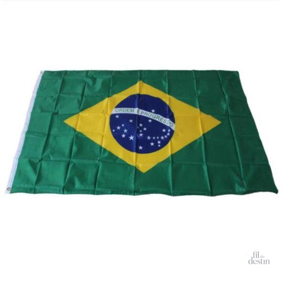 drapeau-du-bresil-1 Drapeau du Brésil, bannière colorée et emblématique