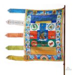 Drapeau lungta symbole de protection et de bonne fortune