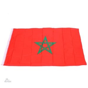 Drapeau du Maroc en tissu pour décoration et événements