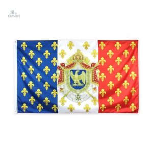 Drapeau napoléonien du premier empire, symbole historique