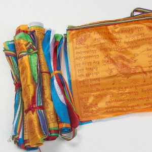 Bannière avec motifs traditionnels tibétains