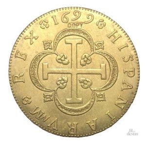 Pièce porte-bonheur espagnole, escudo de 1699