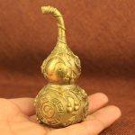 Gourde porte-bonheur Wu Lou avec motifs symboliques
