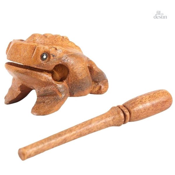 Figurine de grenouille, symbole de chance et prospérité thaï
