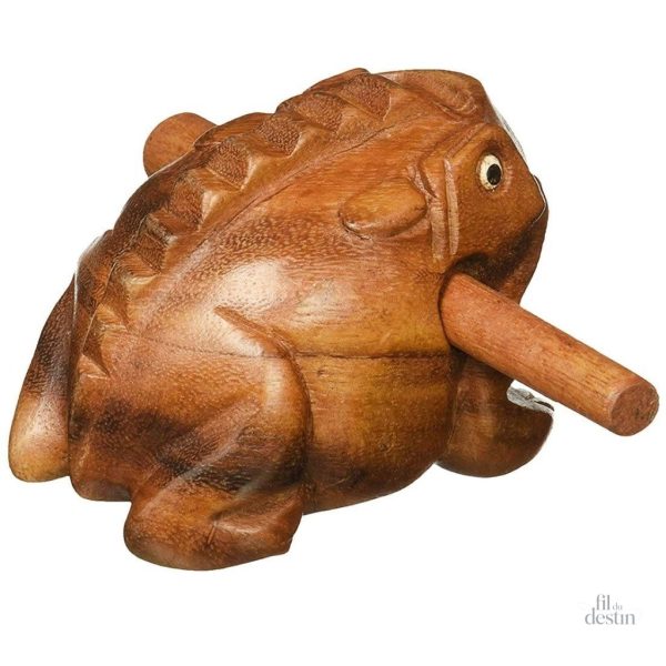 Objet décoratif thaï, grenouille porte-bonheur en résine