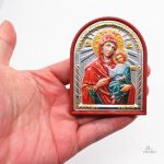 Icône religieuse de la Vierge et l'enfant sacré