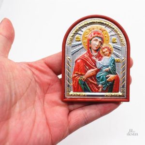 Icône religieuse de la Vierge et l'enfant sacré