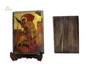 Représentation artistique de Saint George, icône chrétienne