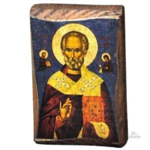 Icône de Saint Nicolas pour décoration spirituelle ou méditation