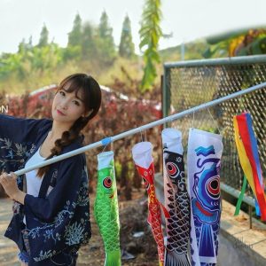 Porte-bonheur japonais, le Koinobori pour la fête des enfants