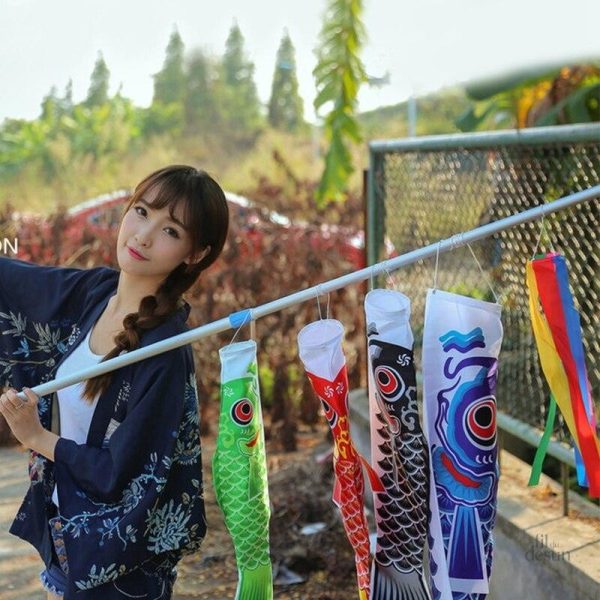Porte-bonheur japonais, le Koinobori pour la fête des enfants