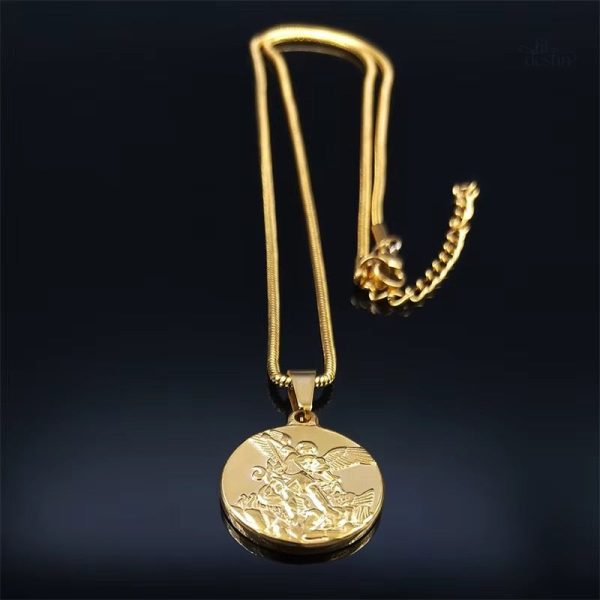 Médaille religieuse avec l'archange Gabriel