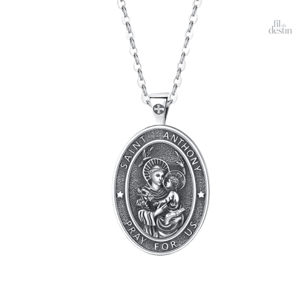 medaille-de-saint-antoine-de-padoue-1 Médaille Saint Antoine de Padoue en métal religieux