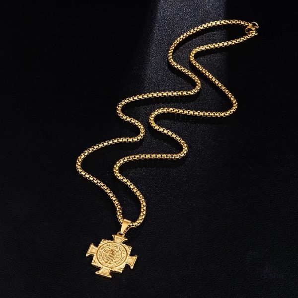 Médaille religieuse de protection Saint Benoît