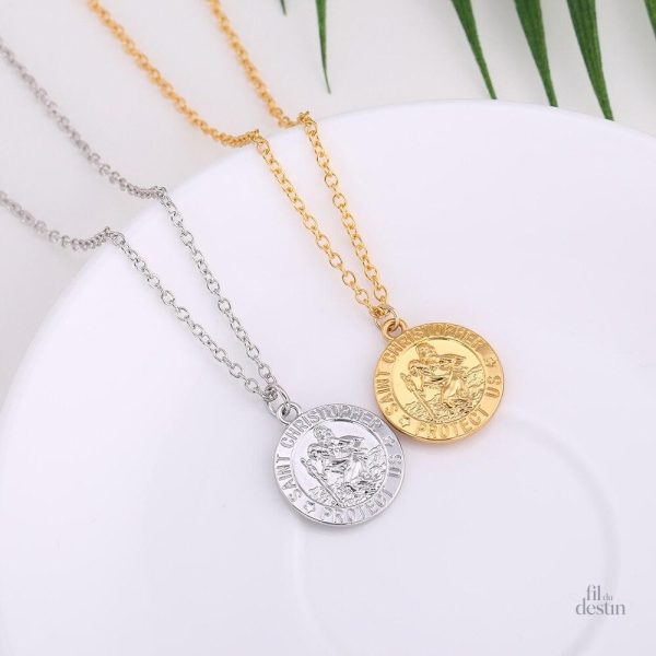 Accessoire religieux Saint Christophe en pendentif