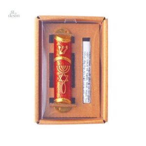 Mezuzah décorative avec parchemin de la Torah