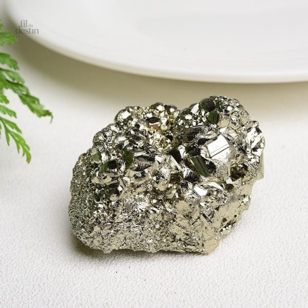 Pyrite naturelle, pierre de protection et d'énergie