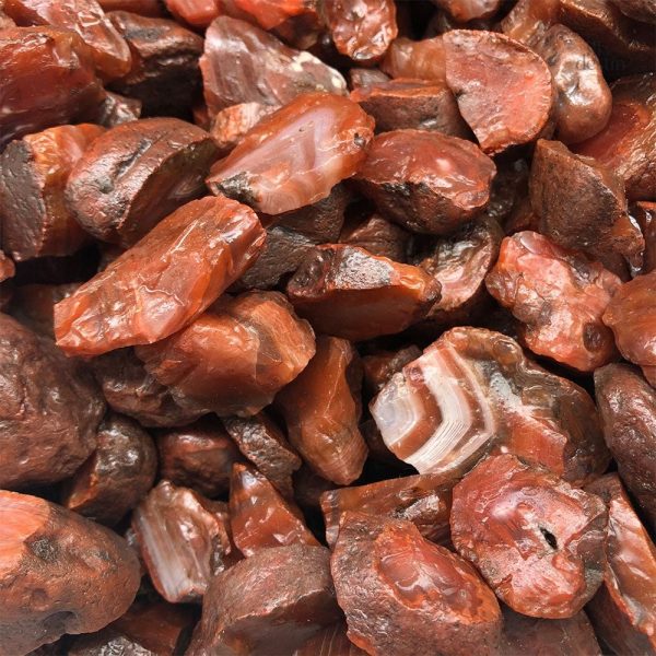 Pierre agate rouge, stimulant de la créativité