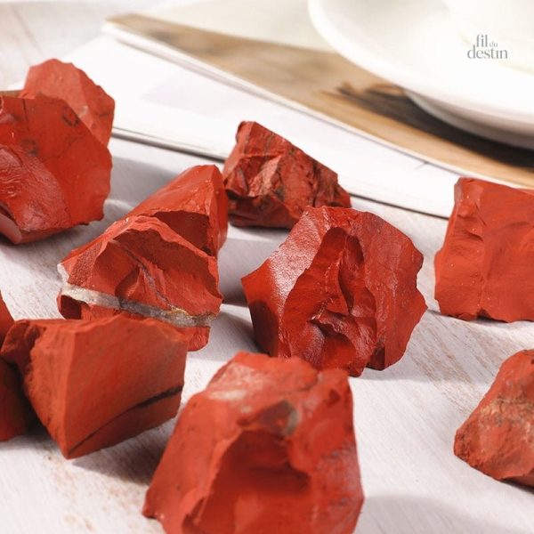 Morceaux de jaspe rouge, pour la méditation et le bien-être