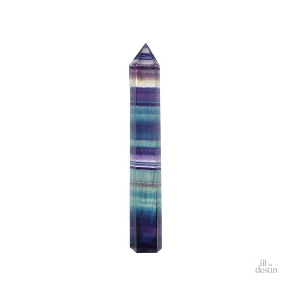 obelisque-de-fluorite-1 Obélisque de fluorite naturelle pour lithothérapie