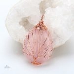 Bijou arbre de vie avec pendentif en larme de cristal