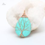 Pendentif original arbre de vie en forme de larme