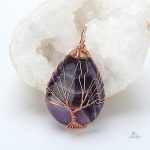 Pendentif en cristal représentant l'arbre de vie