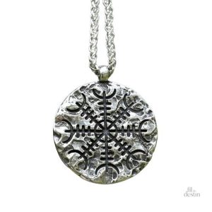 Amulette Aegishjalmur en minerai, symbole de protection