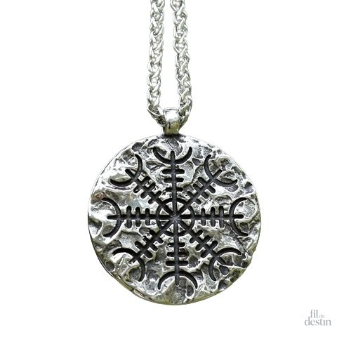 pendentif-aegishjalmur-minerai-1 Amulette Aegishjalmur en minerai, symbole de protection