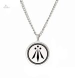 Pendentif Awen en argent, symbole de protection et de chance