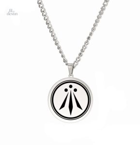 Pendentif Awen en argent, symbole de protection et de chance