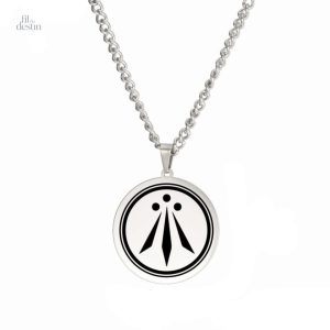 Pendentif Awen en argent, symbole de protection et de chance