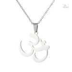 Pendentif Om en métal, symbole porte-bonheur